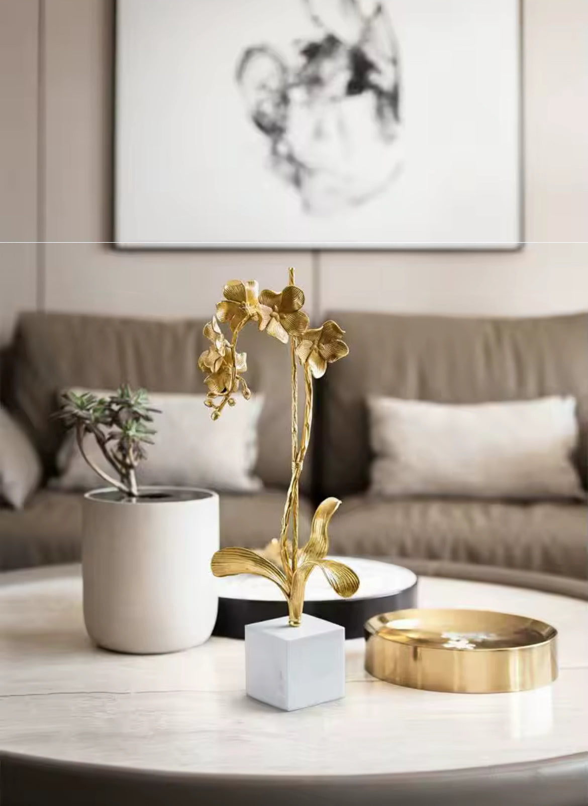 Blooming Orchid Sculpture