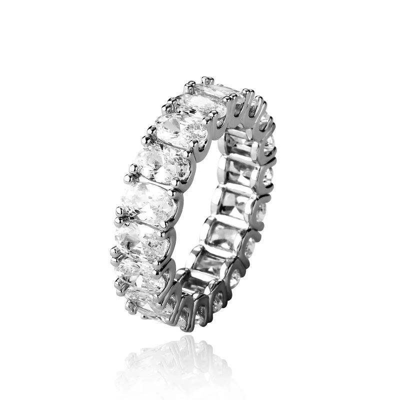 Fancy Oval Eternity Band