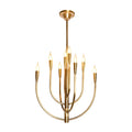 Tricia Antique Brass 8-Hands Chandelier