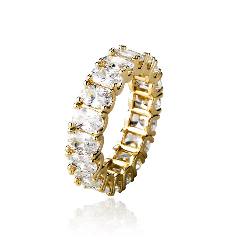 Fancy Oval Eternity Band