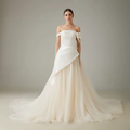 Arlington Asymmetrical Chiffon Bridal Gown