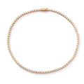 Round-Cut Bezel Set Tennis Necklace