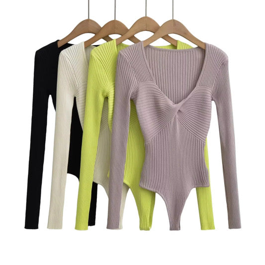 Kierra Twist Knit Bodysuit