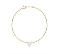 Heart Solitare Bracelet