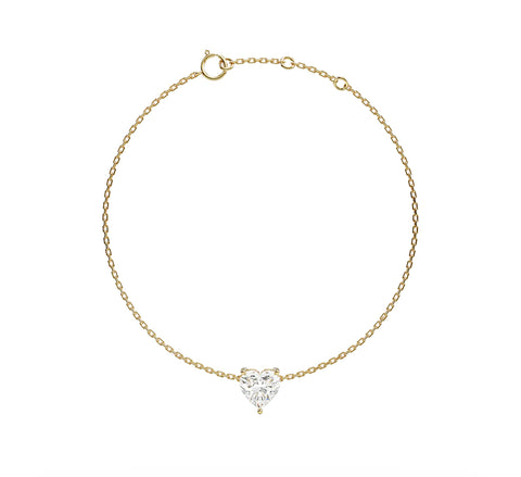 Heart Solitare Bracelet