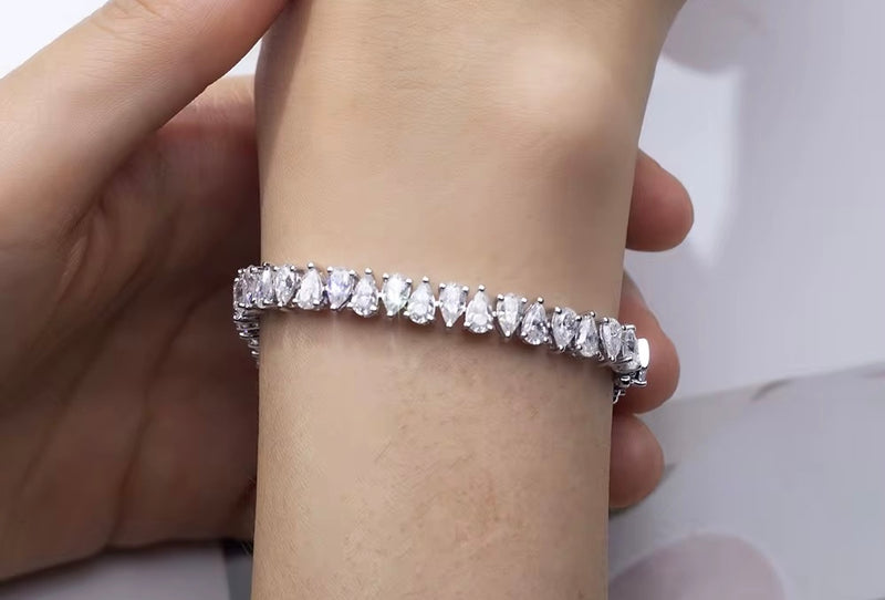 Fancy Two-Way Pear Tennis Bracelet