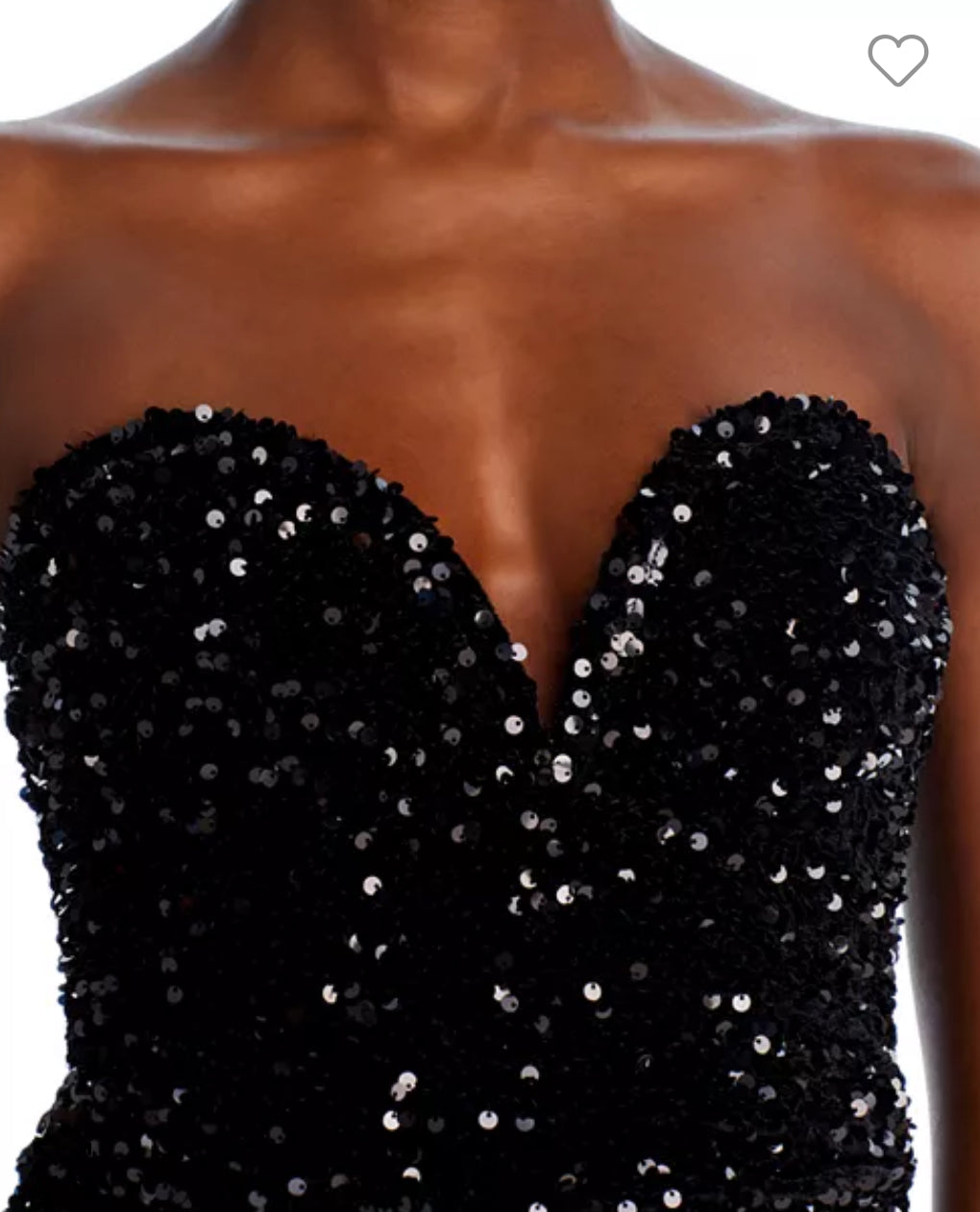 Tatiana Sequin Bustier Top