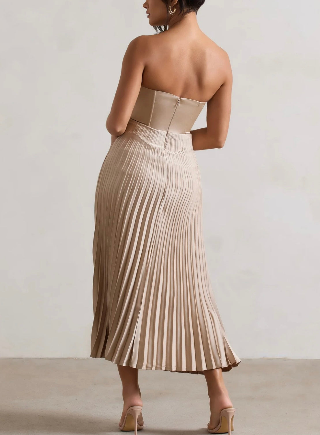 Gwen Satin Bustier Dress