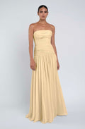Milla Chiffon Butter Yellow Dress