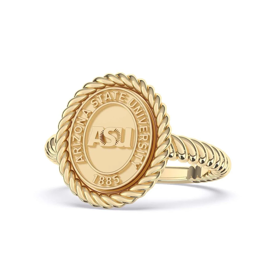 Elegant Graduation Ring-Twisted Band -Class Ring-Custom Design-Free En ...