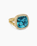 Elegant Graduation Ring With Moissanite Gemstone-Double Twisted Band-Class Ring-Custom Design-Free Engraving