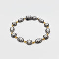 Helena Georgian Style Bezel Set Round and Marquise Tennis Bracelet