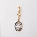 Helena Georgian Style Bezel Set Oval Pendant