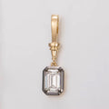 Helena Georgian Style Bezel Set Emerald Cut Pendant