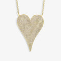 Mega Pave Heart Pendant