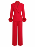 Lexington Rosette Bridal Pants Suit