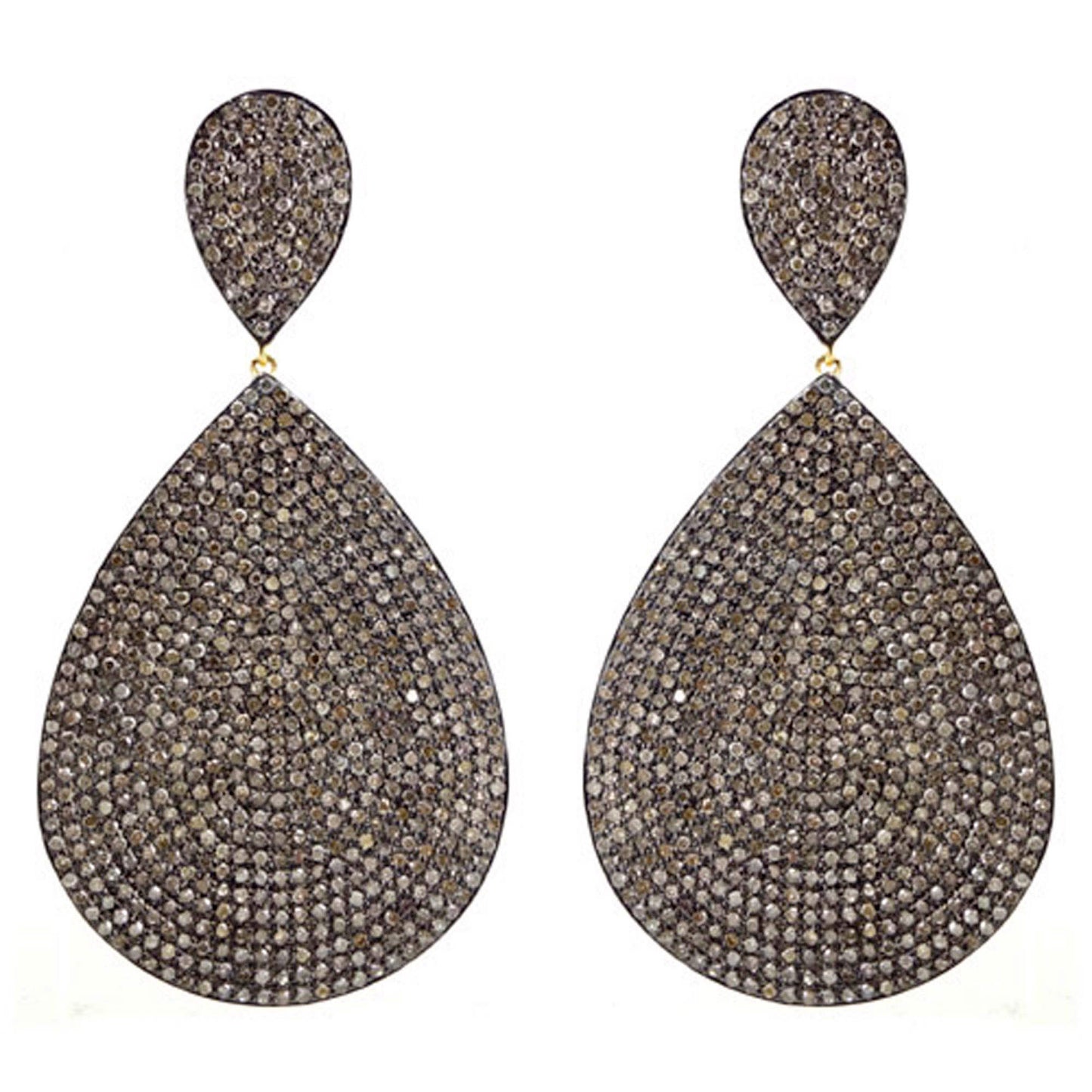 Diamond Teardrop Pave Earrings