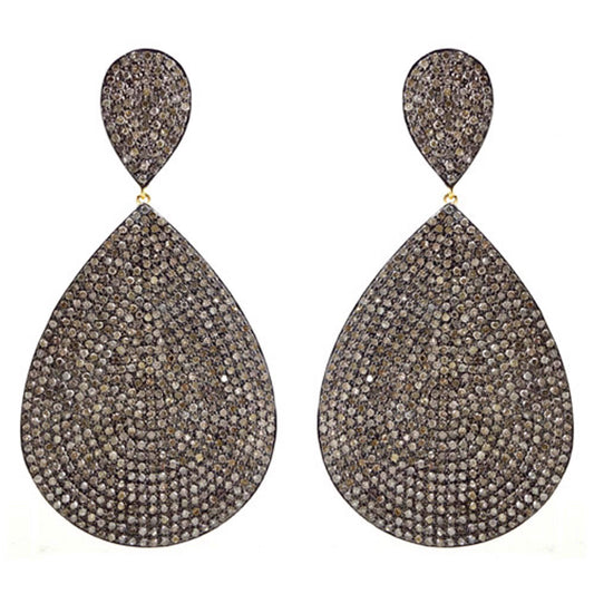 Diamond Teardrop Pave Earrings