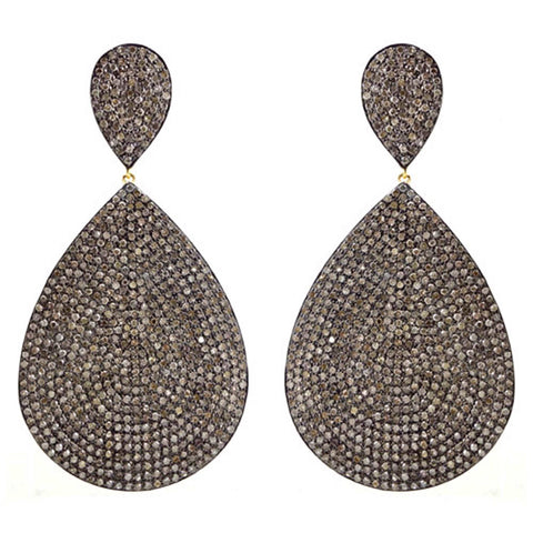 Diamond Teardrop Pave Earrings