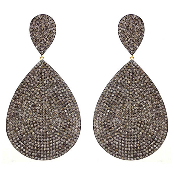 Diamond Teardrop Pave Earrings
