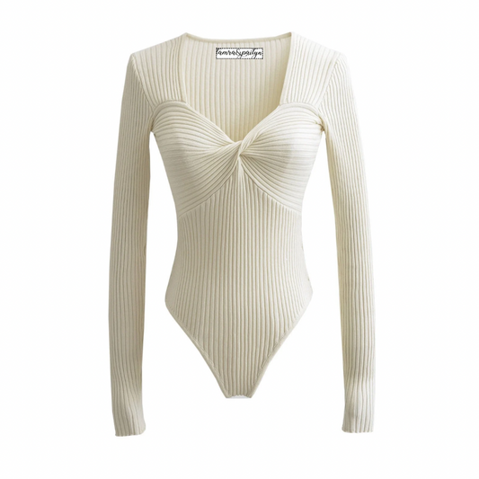 Kierra Twist Knit Bodysuit