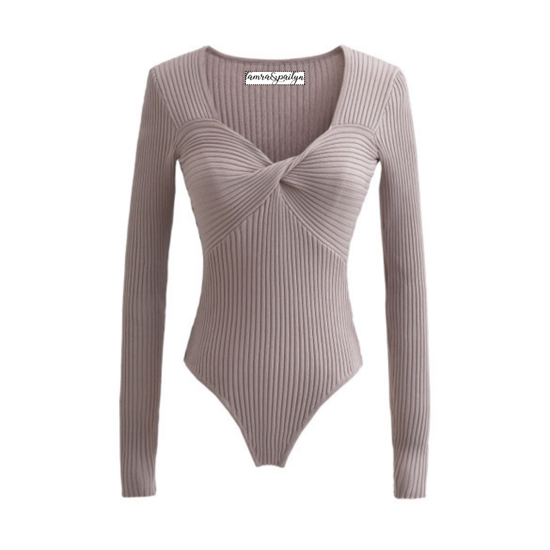 Kierra Twist Knit Bodysuit