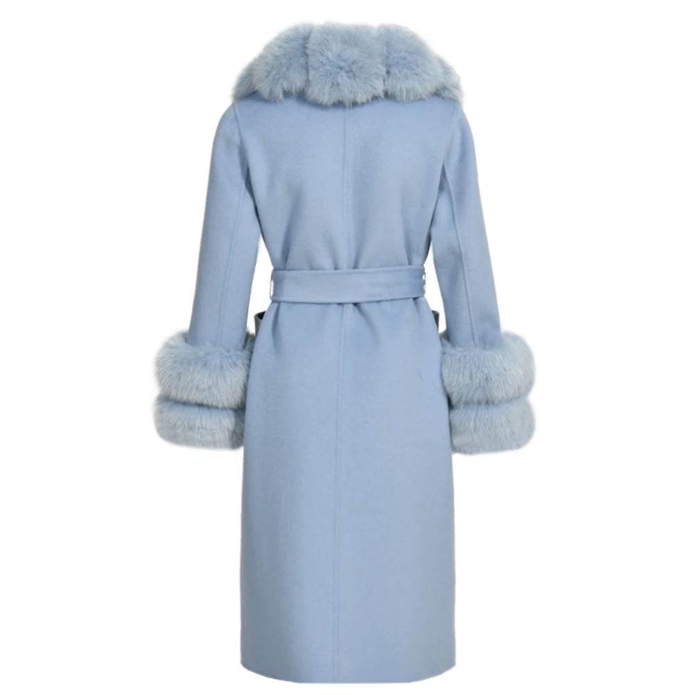 Lavania Fur Belted Coat