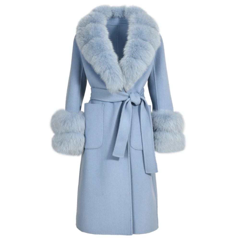 Lavania Fur Belted Coat