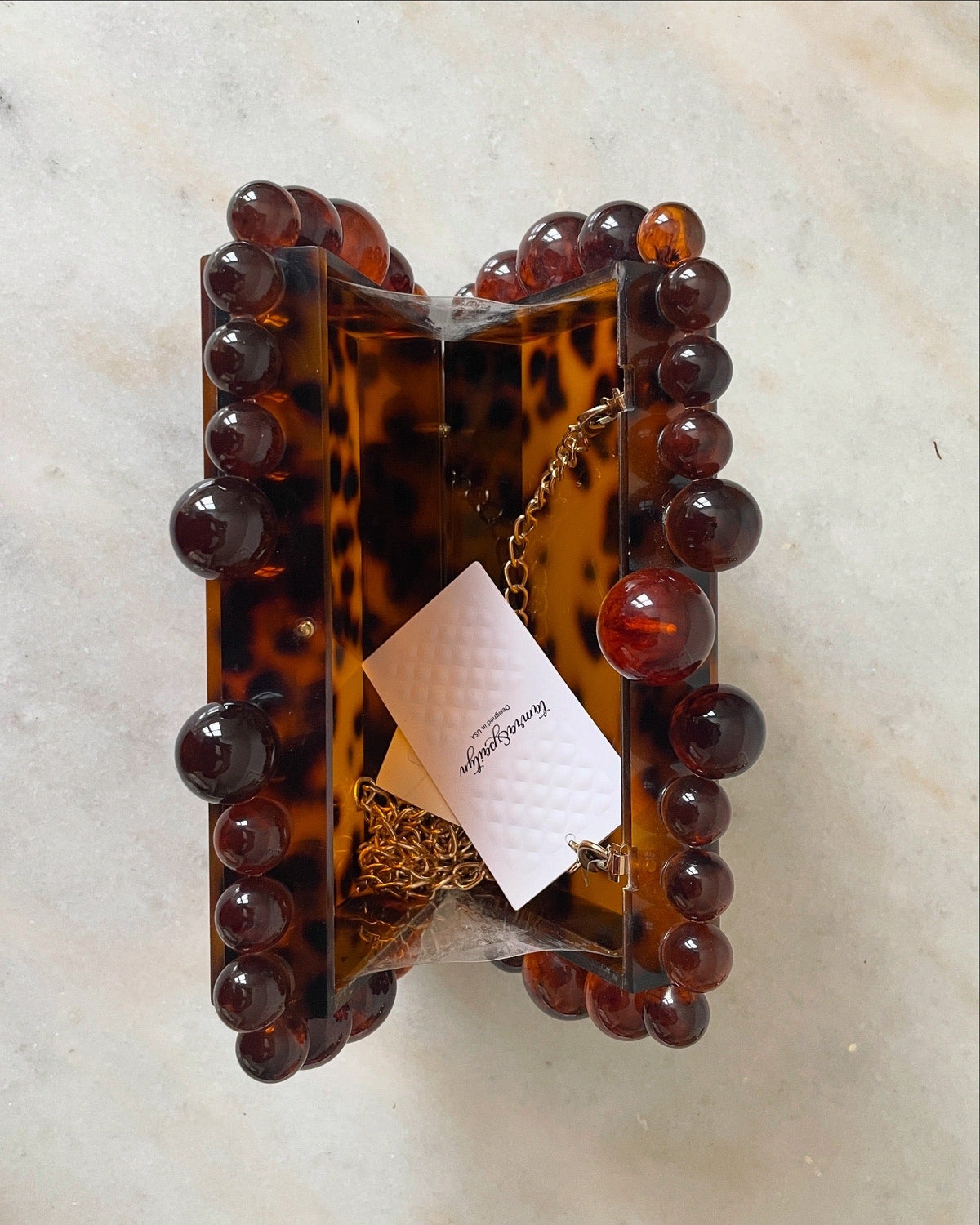 Yendi Leopard Clutch