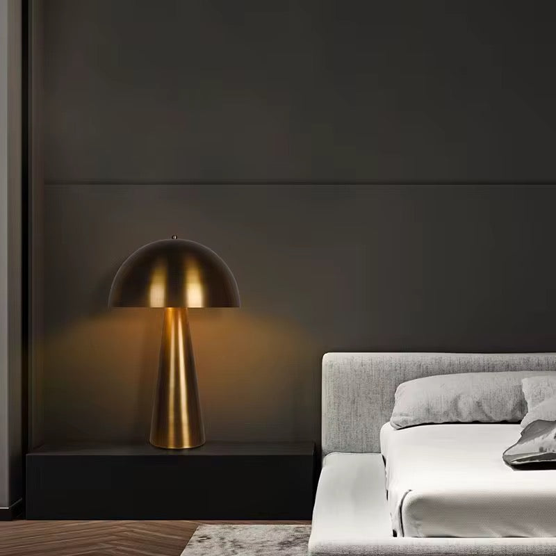 Harlo Brass Mushroom Table Lamp