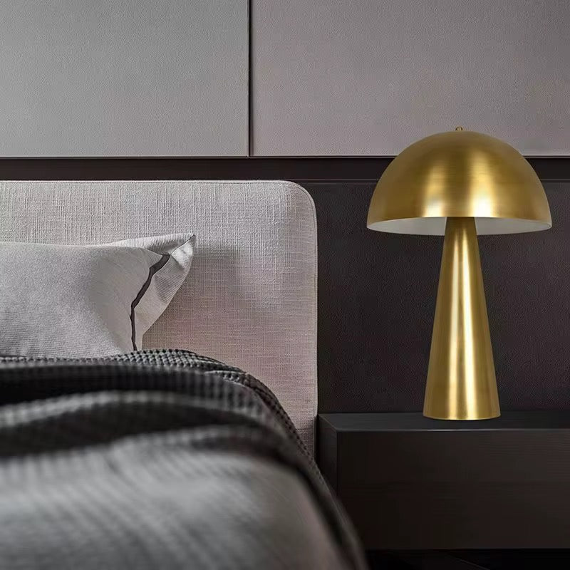 Harlo Brass Mushroom Table Lamp