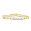 Fancy Square Bezel Set Tennis Bracelet