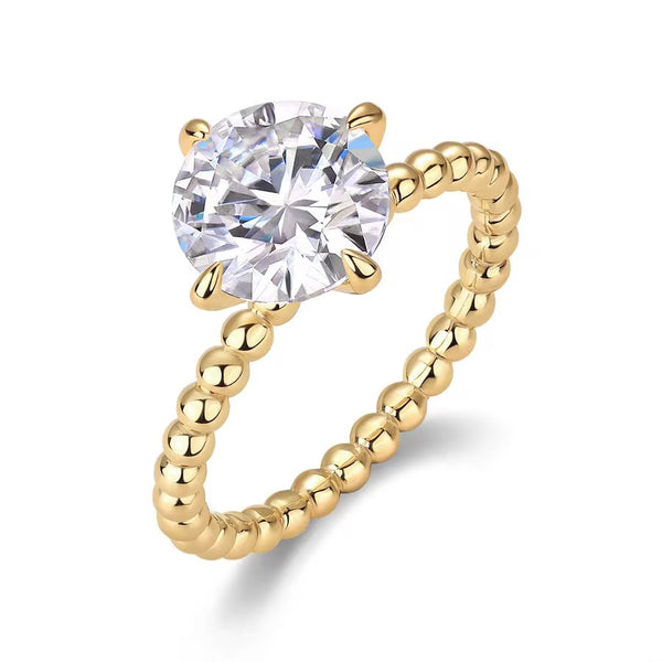 Calais Beaded Engagement Ring