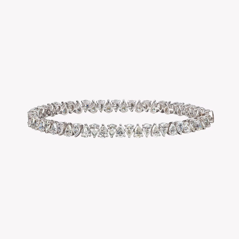 Fancy Two-Way Pear Tennis Bracelet