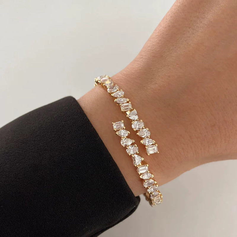Fancy Multi-Shape Cuff Bracelet
