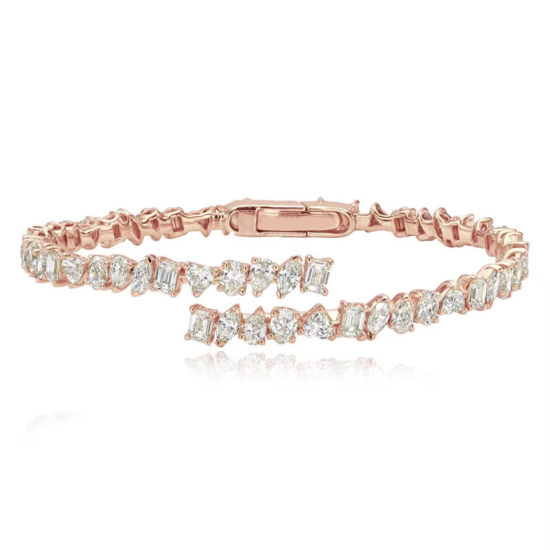 Fancy Multi-Shape Cuff Bracelet
