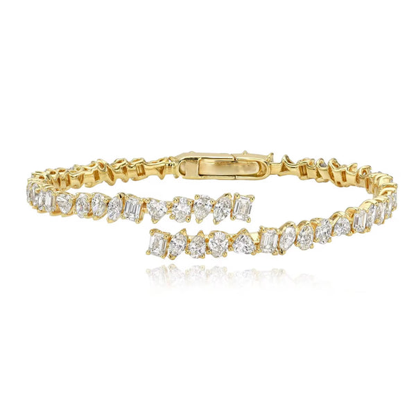 Fancy Multi-Shape Cuff Bracelet