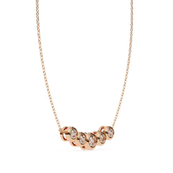 Round Bezel Set Pendant Necklace