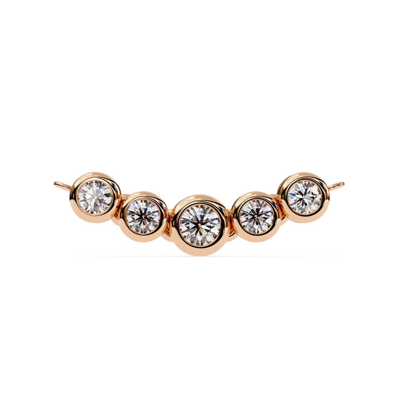 Round Bezel Set Pendant Necklace