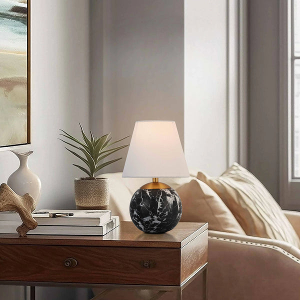 Balian Black Marble Table Lamp