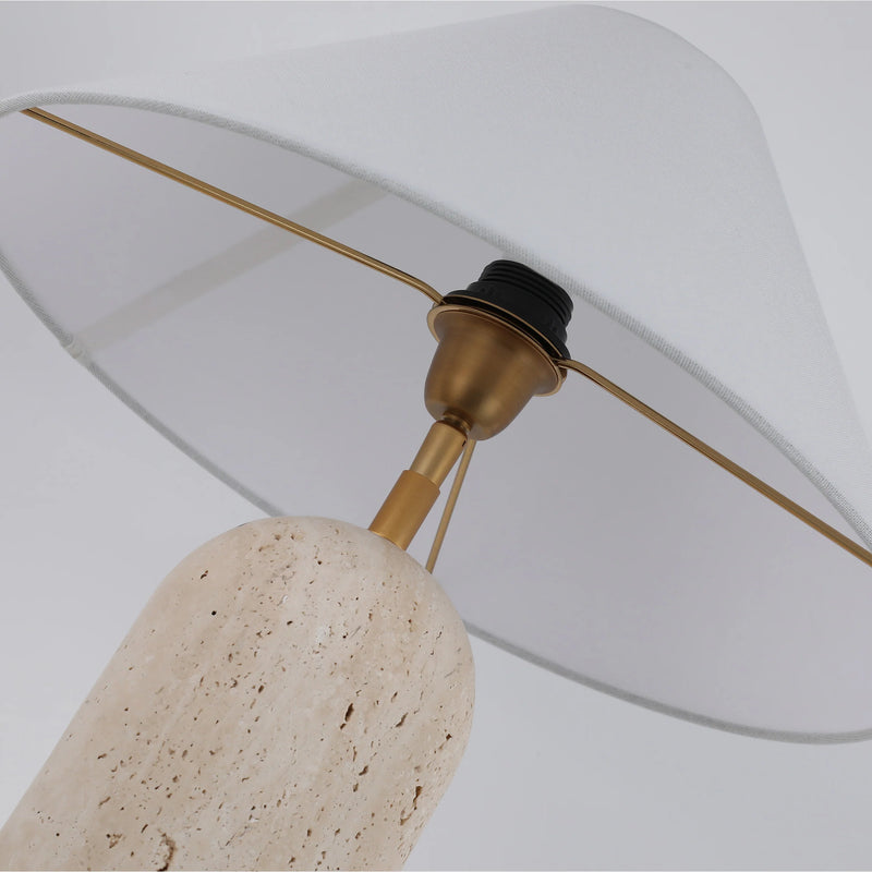 Cyra Travertine Table Lamp