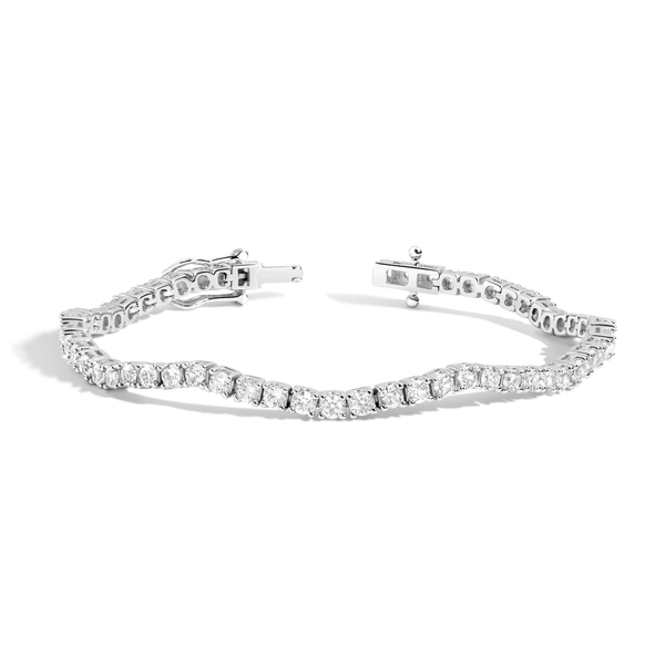 Fancy Scalloped Tennis Bracelet