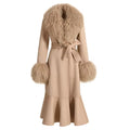 Freya Mongolian Cashmere Peplum Coat