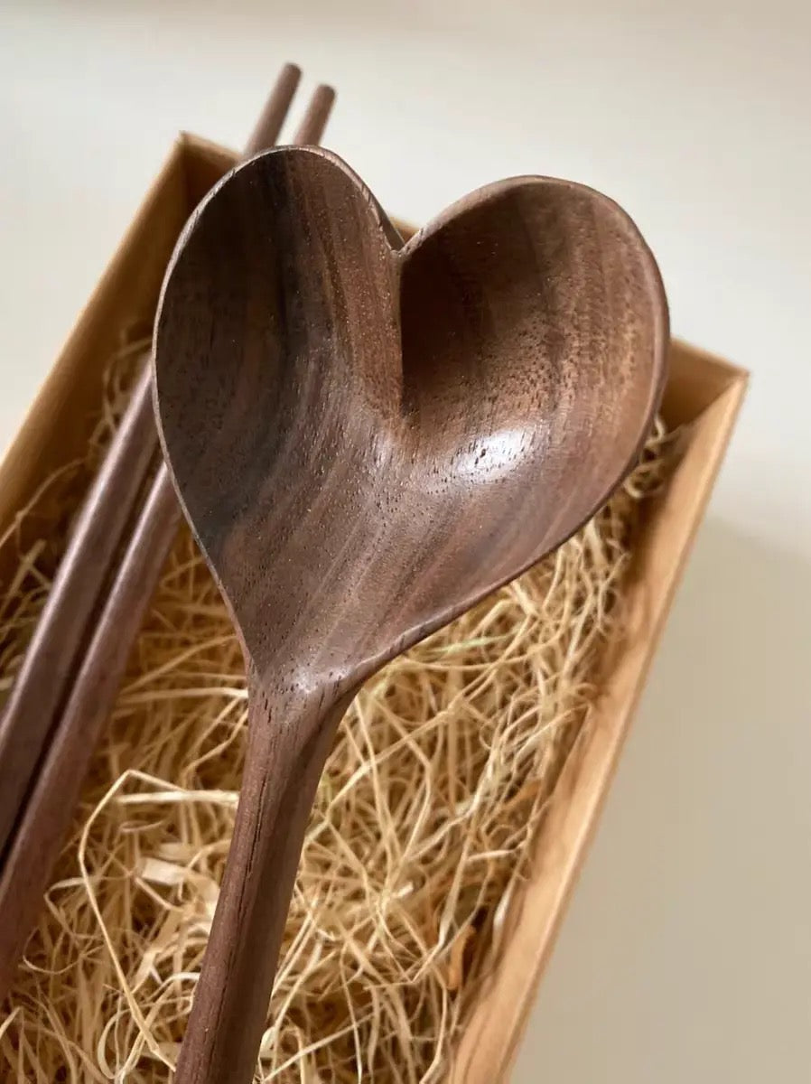 Heart Acacia Wooden Spoon