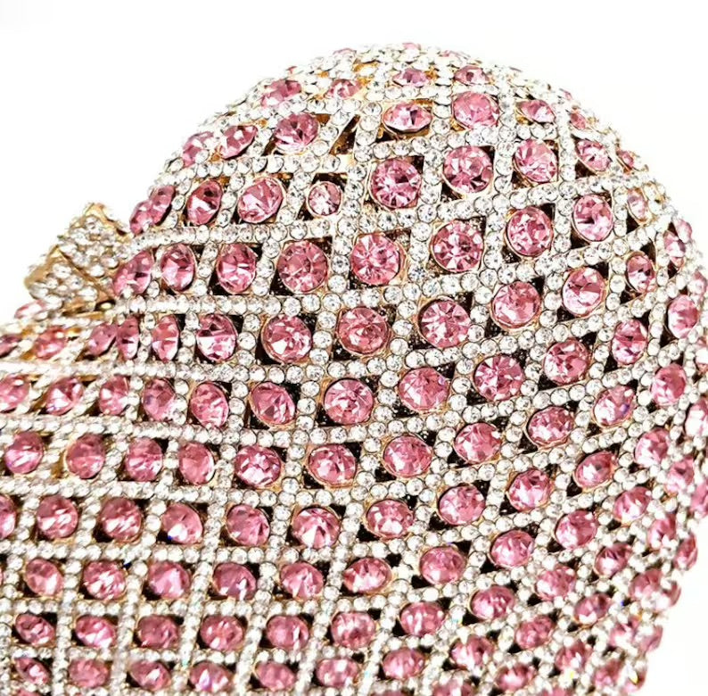 Priti Crystal Pink Heart