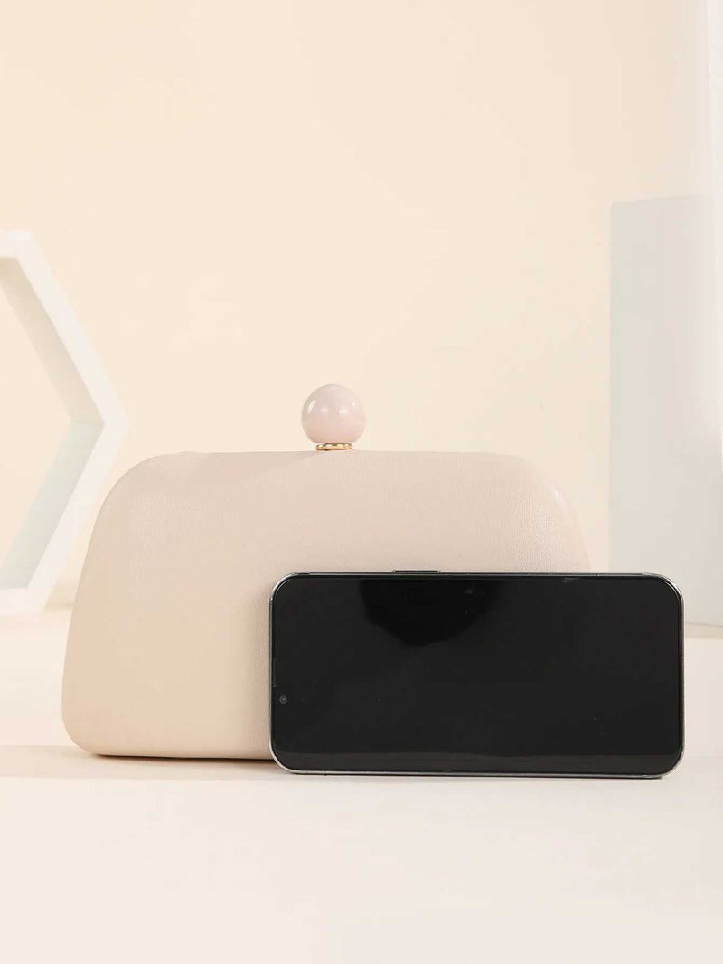 Zaria Apricot Clutch