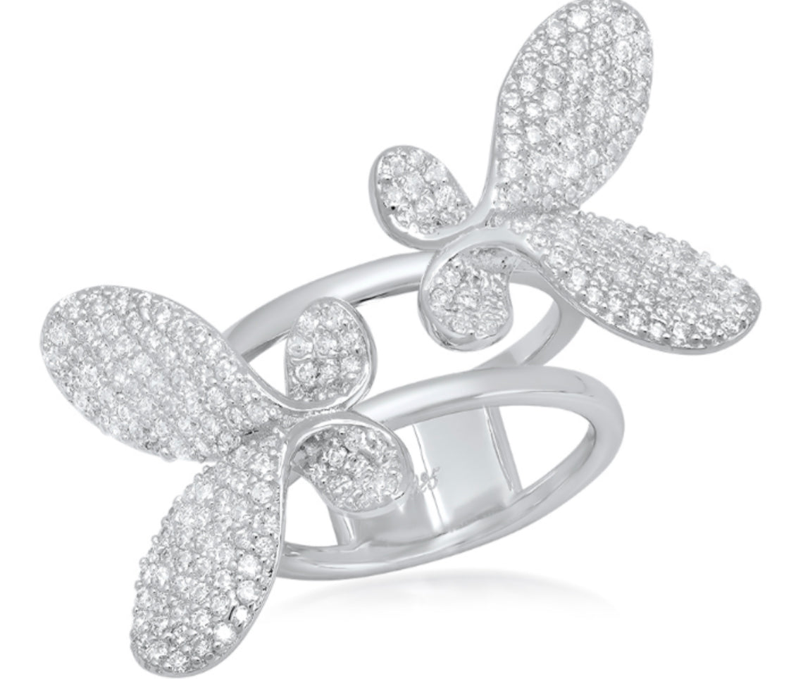 Papillone Double Butterfly Ring