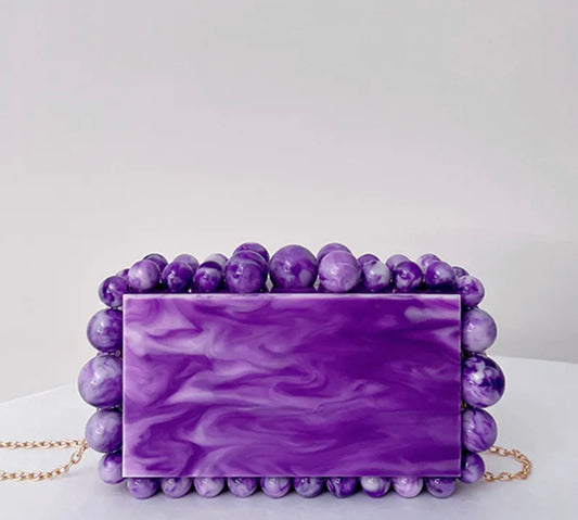 Yendi Amethyst Clutch