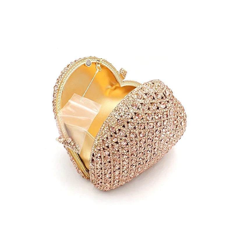 Priti Crystal Champagne Heart