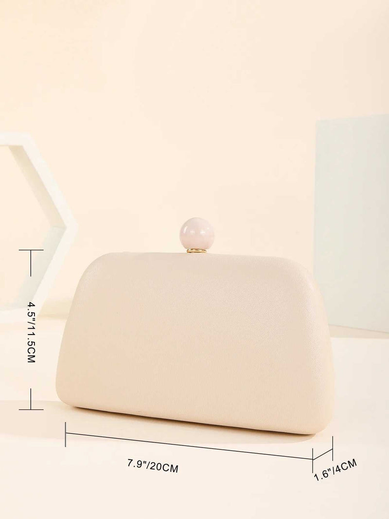 Zaria Apricot Clutch